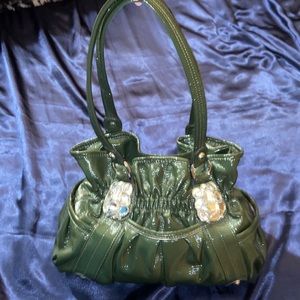 Kathy Van Zeeland Green Purse